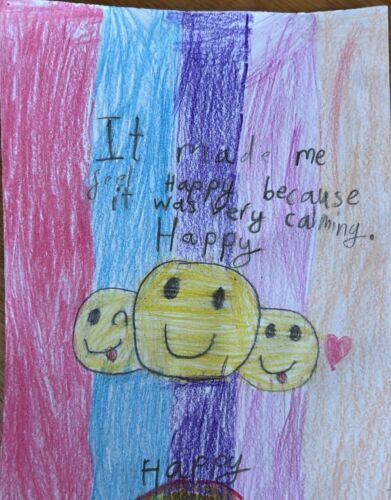Ramsey Manor School participant art from Mindfulness craft / drawing session.