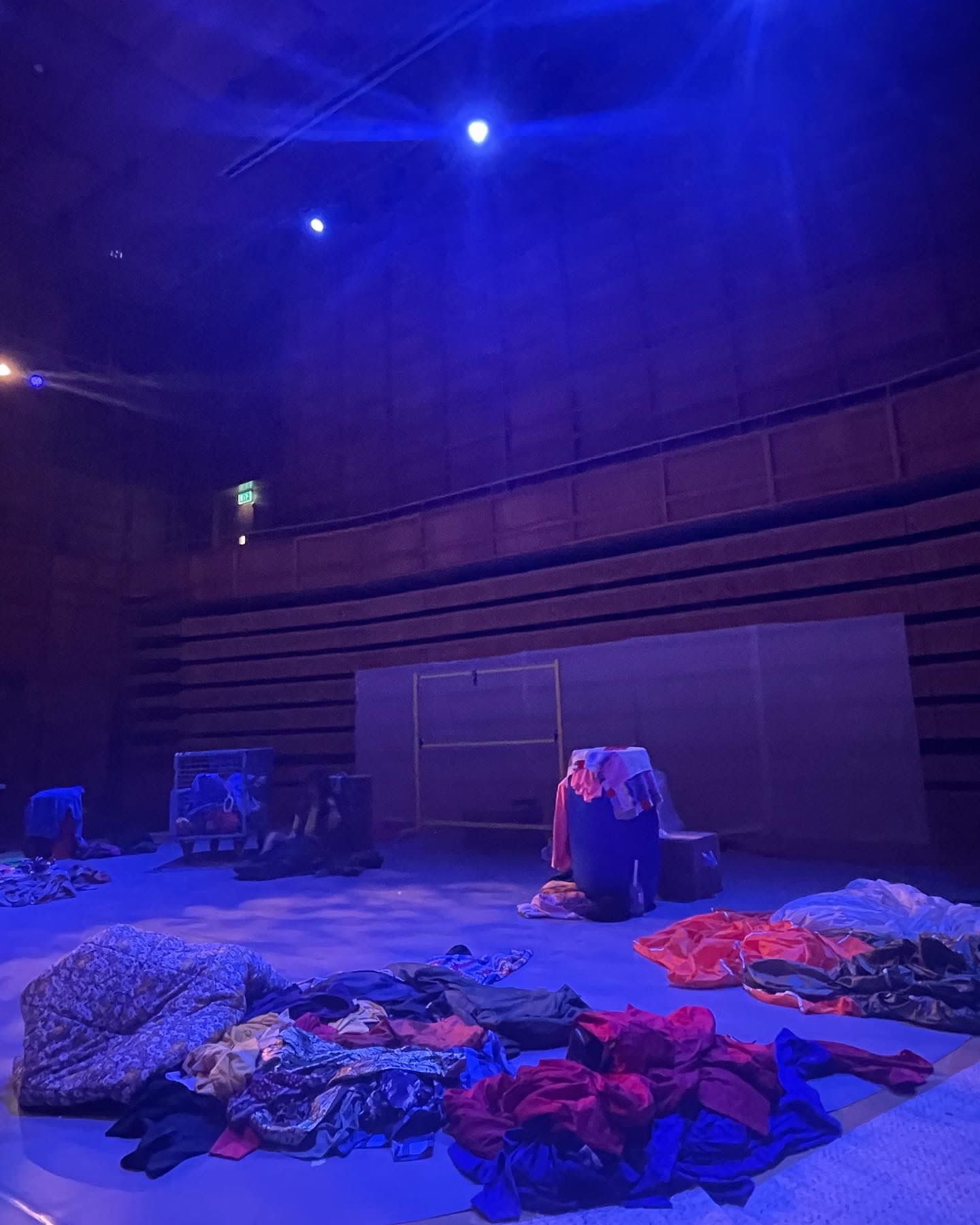 The show is set: Pre show stage set up at The Gulbenkian
