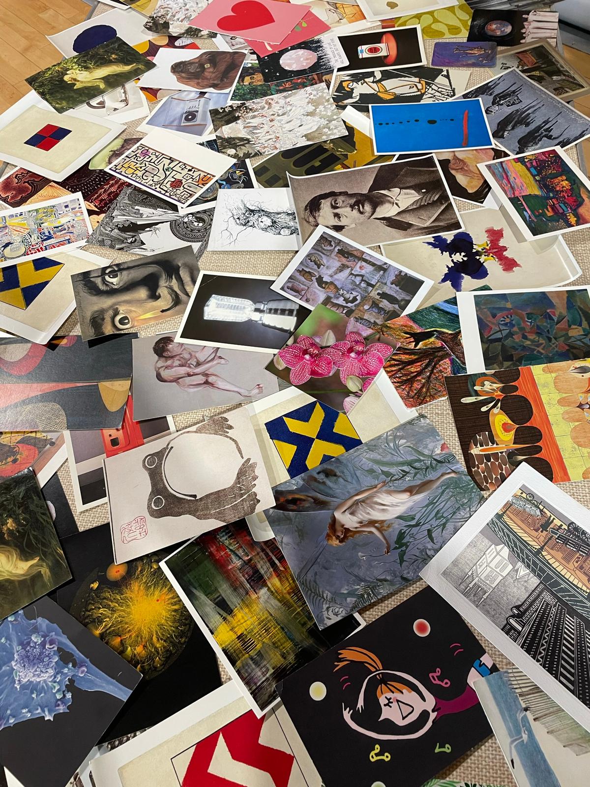 Dramatherapy cards Dramatherapy cards on the floor