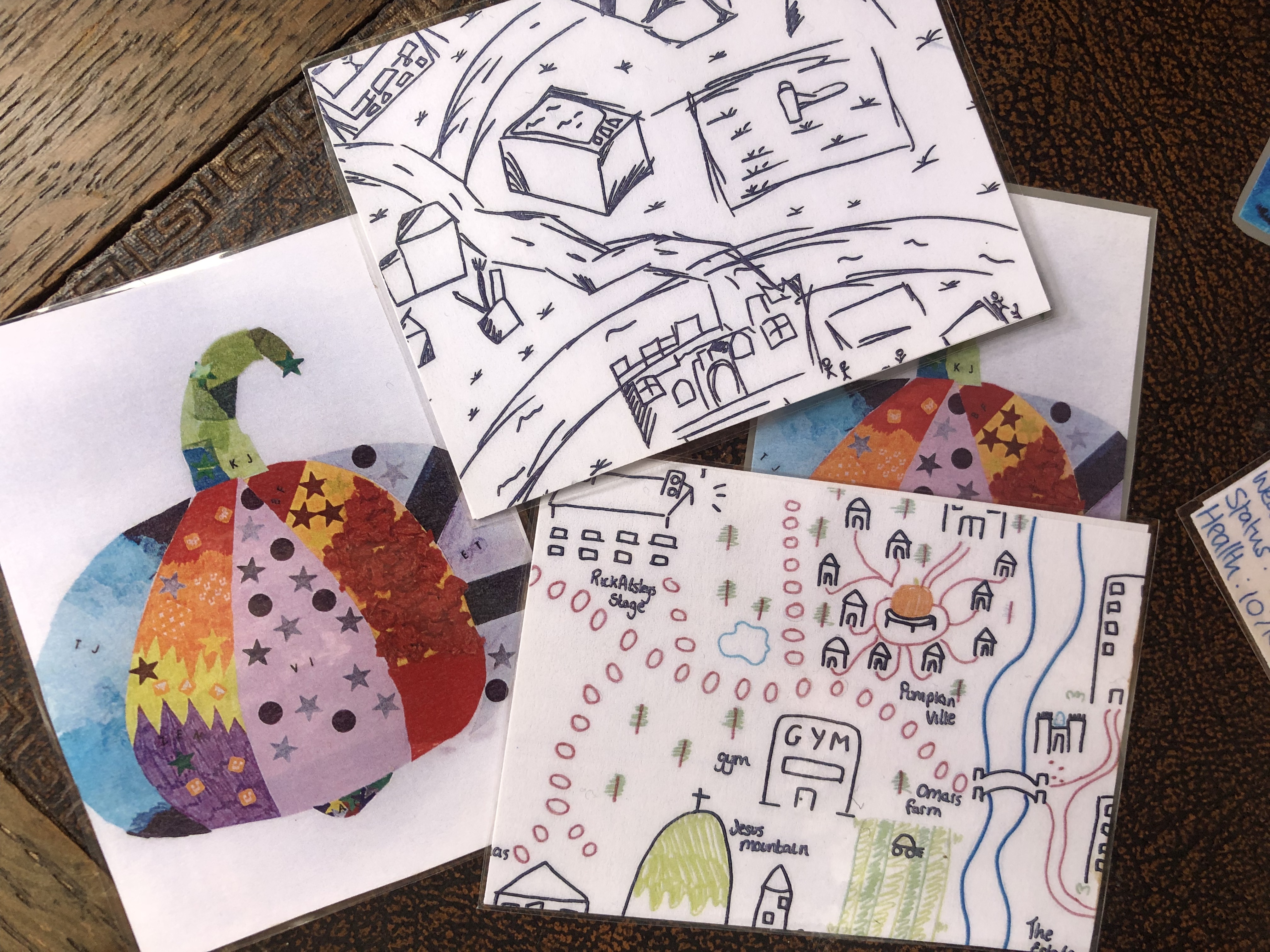 Pumpkin-Ville art and maps